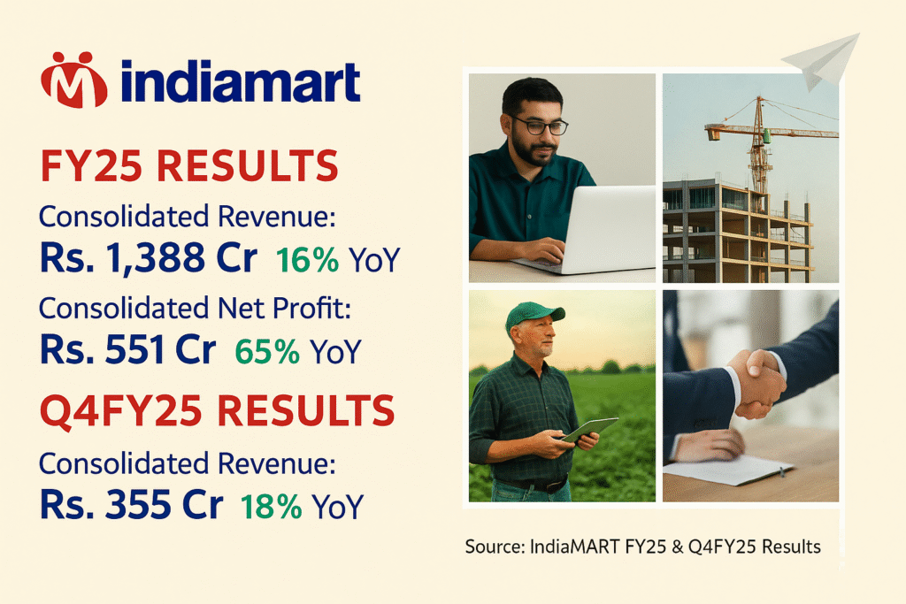 Profit Zooms 81%: IndiaMART’s Q4 Net Profit Hits INR 181 Cr in FY25
