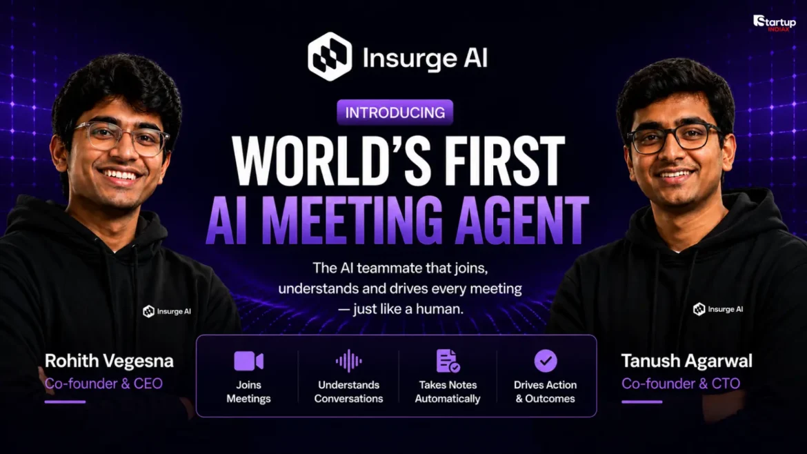 Insurge AI founders Rohith Vegesna Tanush Agarwal - AI meeting agent platform Hyderabad1