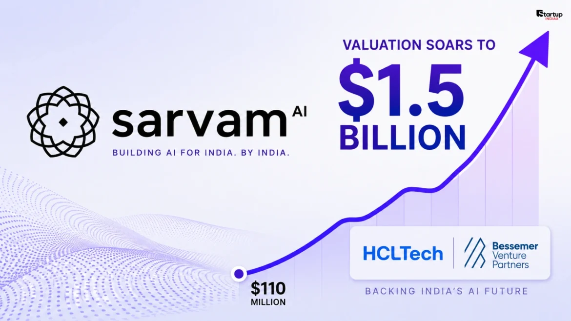 Sarvam AI Series B funding graphic showing $234 million raise and $1.5 billion valuation
