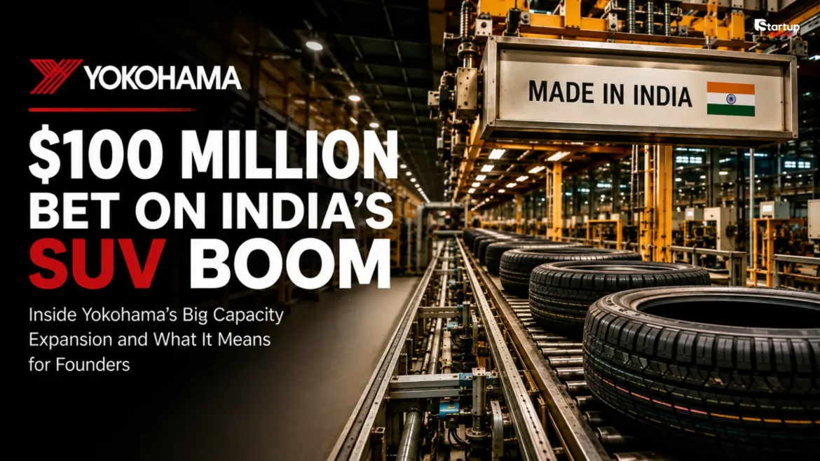Yokohama tyre manufacturing plant in India producing SUV tyres