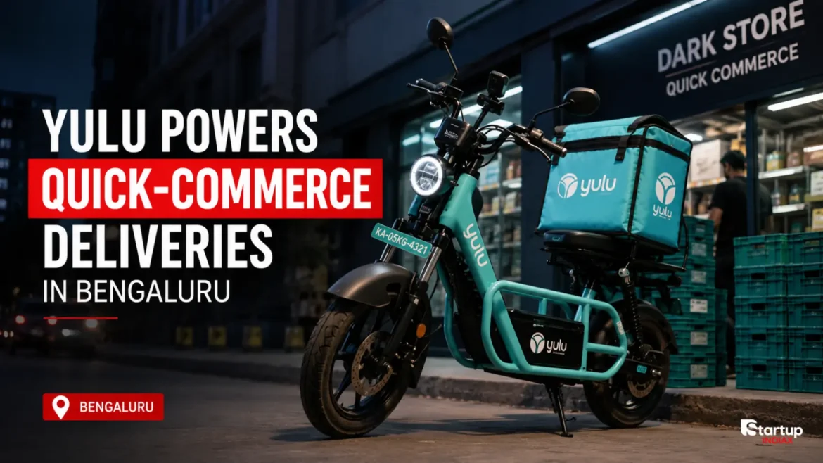 Yulu electric two-wheeler used for quick-commerce delivery in Bengaluru