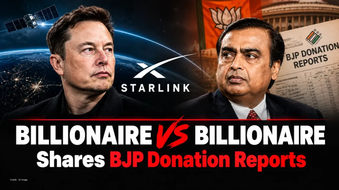 Billionaire vs Billionaire: Musk Calls Ambani “Prime Minister” and Shares BJP Donation Reports: What’s Behind the Starlink Fight?